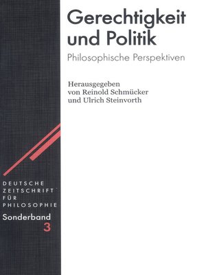 cover image of Gerechtigkeit und Politik
